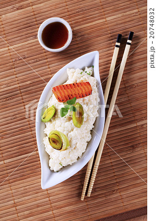 Rice and soy sauce 20748032