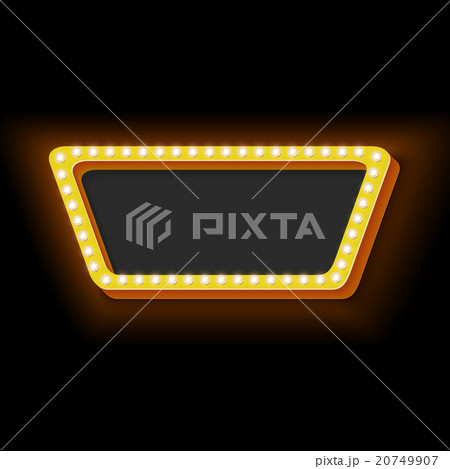 Night retro background with lights 20749907