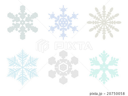 雪の結晶 イラスト セット 20750058