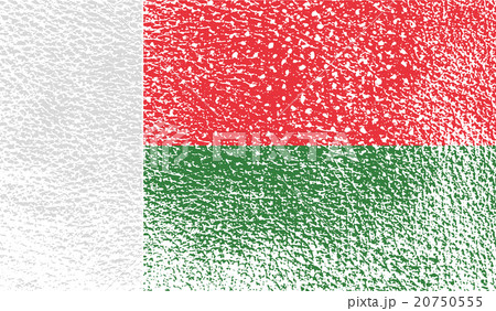 Flag of Madagascar with old texture. Vector Flag of Madagascar with old texture. Vector 20750555