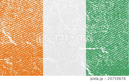 Flag of Cote divoire with old texture. Vector Flag of Cote divoire with old texture. Vector 20750676