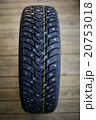 New studded tire on  background 20753018
