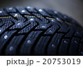 New studded tire on  background 20753019