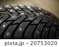 New studded tire on  background 20753020