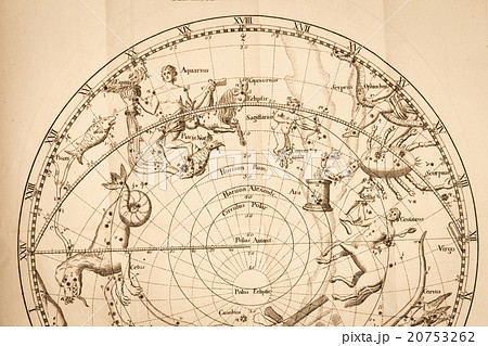 アンティークの天体図の写真素材 [20753262] - PIXTA