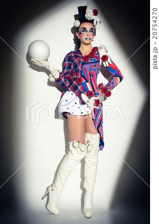 mysterious jester character 20754270