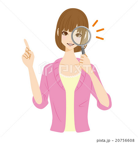 虫眼鏡 女性 虫眼鏡 女性 20756608