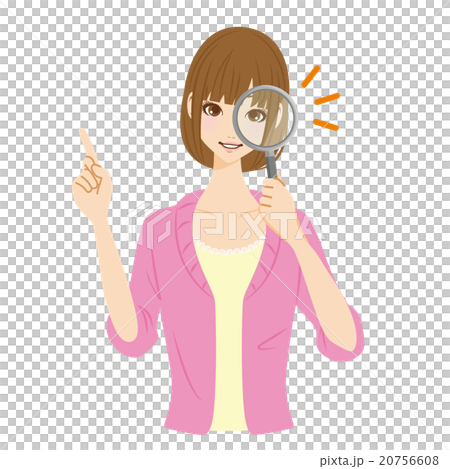 虫眼鏡 女性 虫眼鏡 女性 20756608