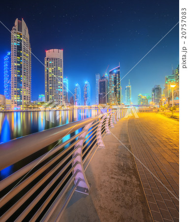 The beauty panorama of Dubai marina. UAE The beauty panorama of Dubai marina. UAE 20757083