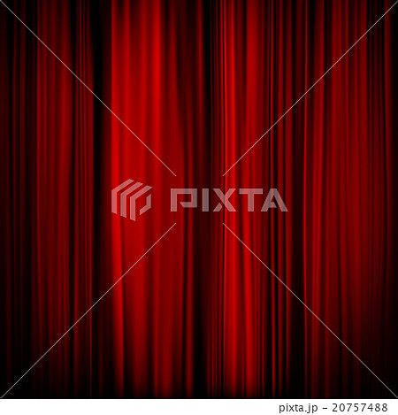 Part of a red curtain - dark. EPS 10 20757488