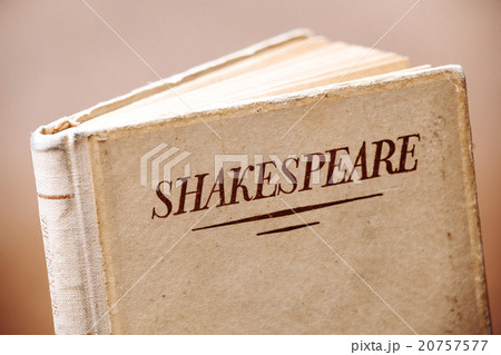 An old book by Shakespeare closeup 20757577
