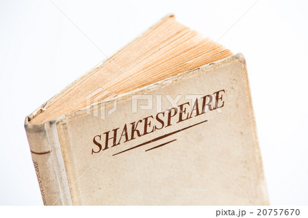 An old book by Shakespeare on white background An old book by Shakespeare on white background 20757670