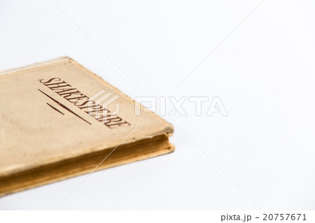 An old book by Shakespeare on white background An old book by Shakespeare on white background 20757671