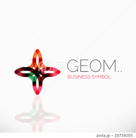 Logo, linear abstract geometric icon Logo, linear abstract geometric icon 20759205