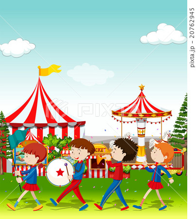 Band playing at the circus 20762945