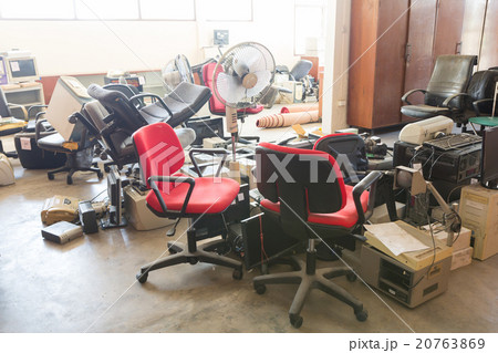 Abadoned office equipments 20763869