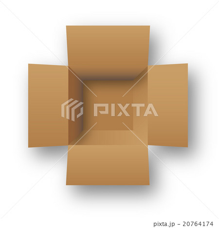 Opened cardboard package box Opened cardboard package box 20764174
