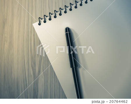 Blank note paper with pen. on wood background Blank note paper with pen. on wood background 20764462