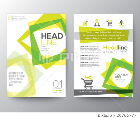 Abstract square shape background Brochure Flyer 20765777