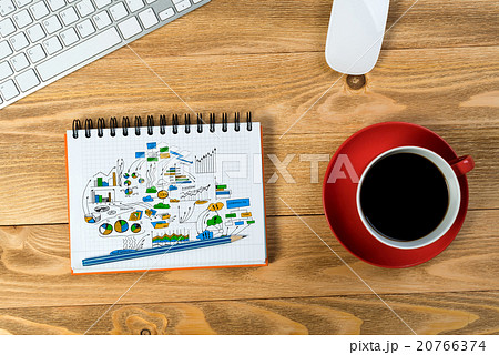 Business workplace with stuff 20766374