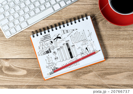 Business workplace with stuff Business workplace with stuff 20766737