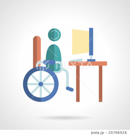 Online education services flat color vector icon Online education services flat color vector icon 20766928