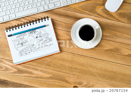 Business workplace with stuff Business workplace with stuff 20767154