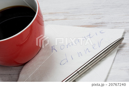 Message written on napkin Message written on napkin 20767240