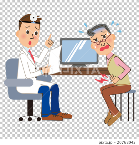 診察をするおじいさん 診察をするおじいさん 20768042