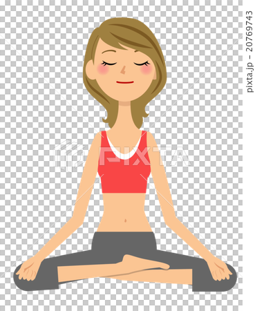 Yoga meditation pose Yoga meditation pose 20769743