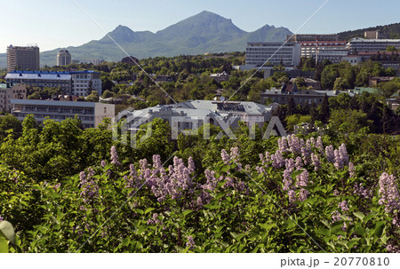 View of the resort Pyatigorsk and Mount Beshtau. View of the resort Pyatigorsk and Mount Beshtau. 20770810