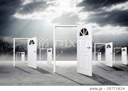 Set of open doors 20771624