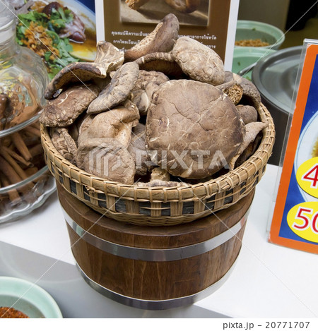 Ganoderma Lucidum (Lingzhi mushroom) in basket 20771707