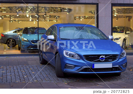 Volvo cars in Parking of autoteller in Stockholm Volvo cars in Parking of autoteller in Stockholm 20772825