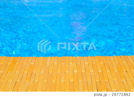Swimming pool and wooden deck for backgrounds Swimming pool and wooden deck for backgrounds 20772862