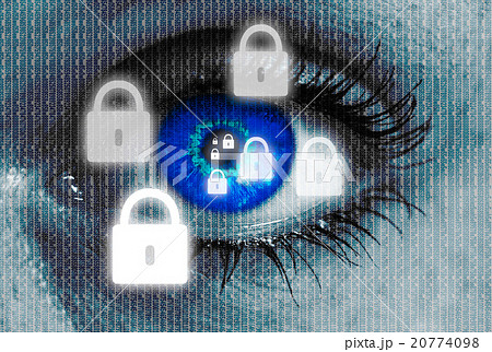 lock eye looks at viewer concept 20774098