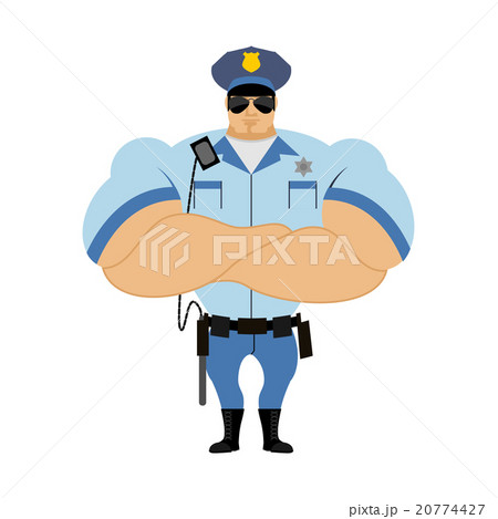 Police Officer Man In Form Of Policing Police Manのイラスト素材