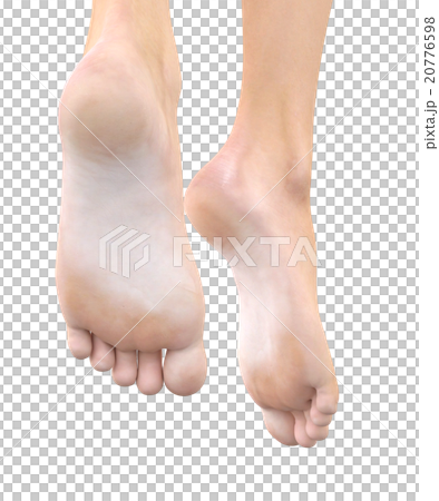 女性の足の裏　perming3DCGイラスト素材 20776598
