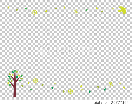 木と葉っぱのイラスト 20777364