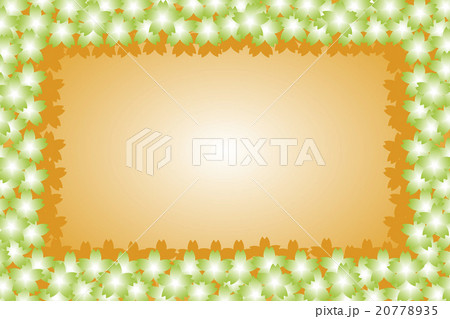 背景素材壁紙,サクラ,さくら,桜の花,満開,枠,フレーム,メッセージカード,コピースペース,招待状, 20778935