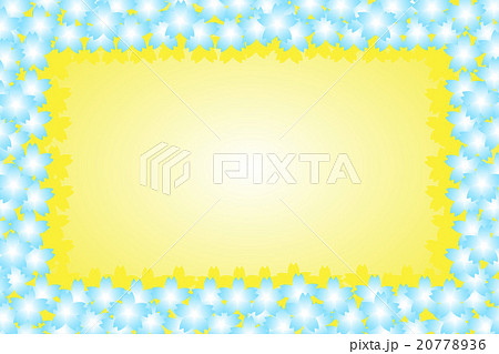 背景素材壁紙,サクラ,さくら,桜の花,満開,枠,フレーム,メッセージカード,コピースペース,招待状, 20778936