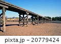 木製の沈下橋 20779424