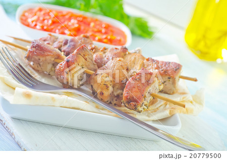 kebab on lavash 20779500