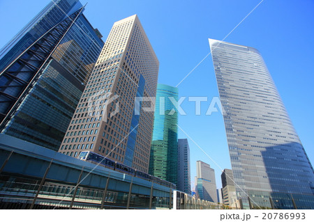 汐留高層ビルとゆりかもめ 汐留高層ビルとゆりかもめ 20786993