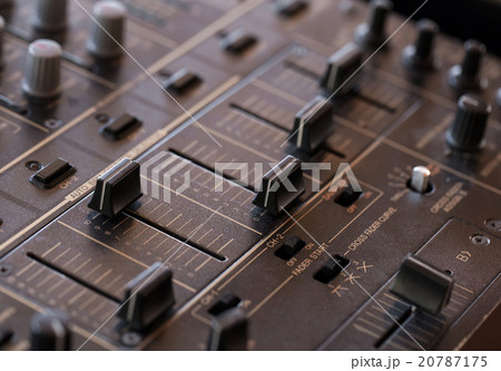 Dj sound mixer  with knobs and sliders 20787175