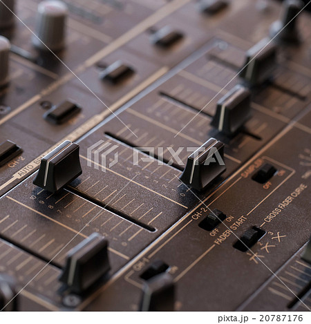 Dj sound mixer  with knobs and sliders 20787176