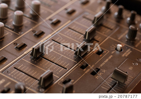 Dj sound mixer  with knobs and sliders 20787177