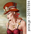 Steam Punk Woman in Red 20787894