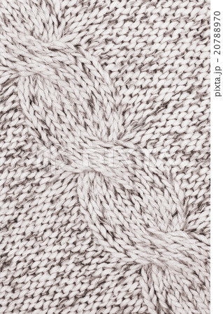 White and brown knitted textured as background 20788970