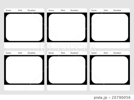 Traditional television 6 frame storyboard template Traditional television 6 frame storyboard template 20790056